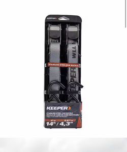 Keeper 1 in. x 14 ft. Keeper Stainless Steel Cambuckle (2-Pack)