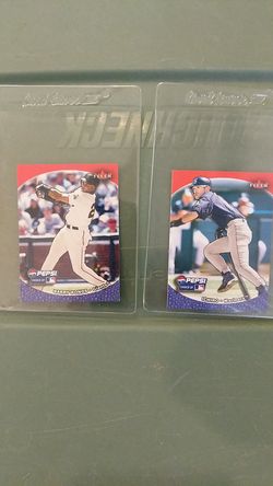 2003 Fleer/Pepsi mini baseball cards (2) Bonds/Ichiro