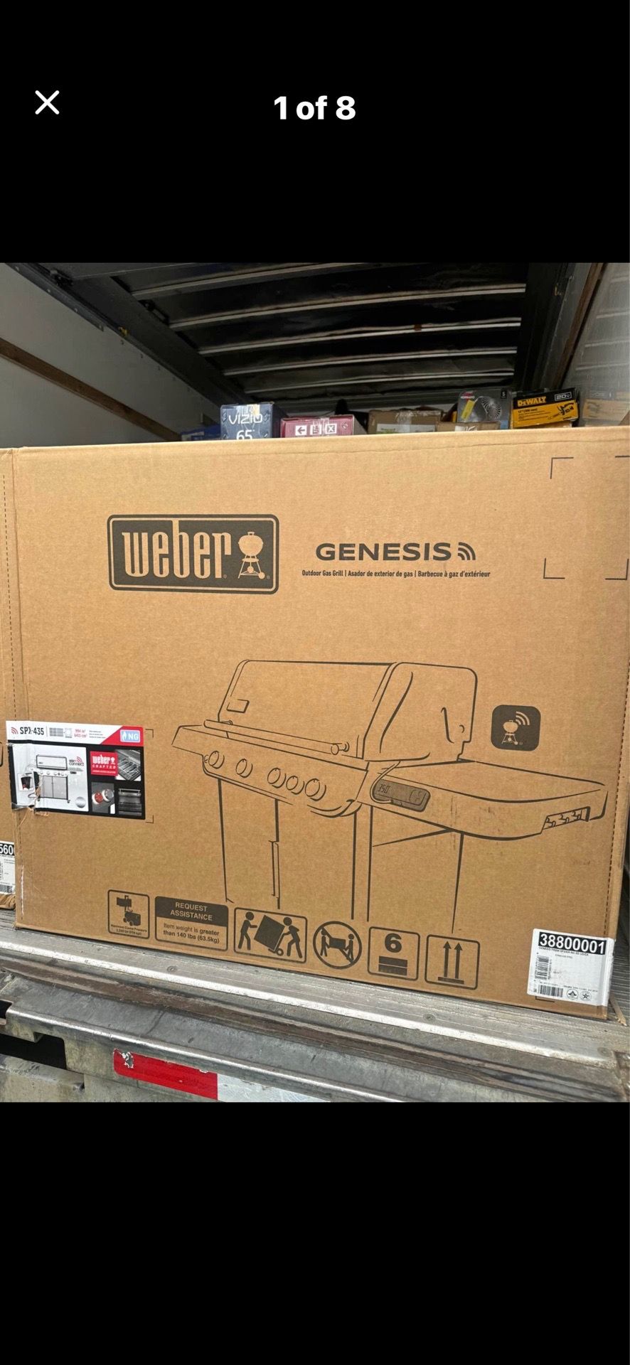 Genesis S-435 4- Burner Propane Gas Grill in Stainless Steel with Side Burner by Weber >