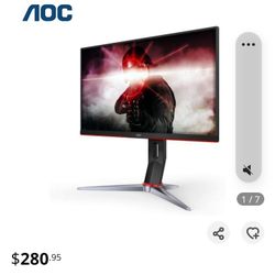 Aoc 27 In 144hz 1ms Gaming Monitor