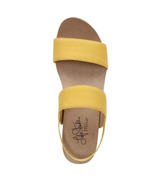 LifeStride Womens Delta Slingback Ankle Strap Wedge Sandals sz