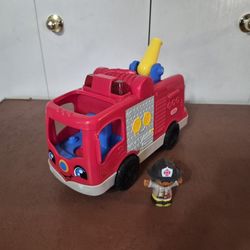Fisher Price Little People Helping Others Fire Truck 