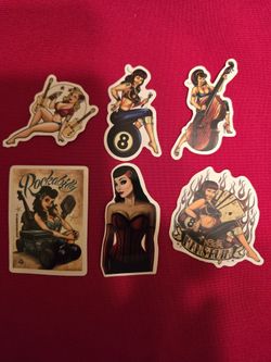 2" Rockabilly Stickers 