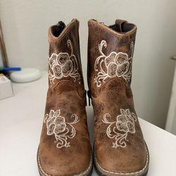 SHYANNE TODDLER GIRLS' LITTLE BITTY LASY WESTERN BOOTS - BROAD SQUARE TOE