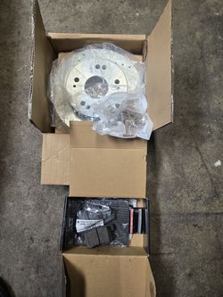 06-11 civic si fg2 2008 Coupe 8th Gen new rear slotted rotors and pads clean parts