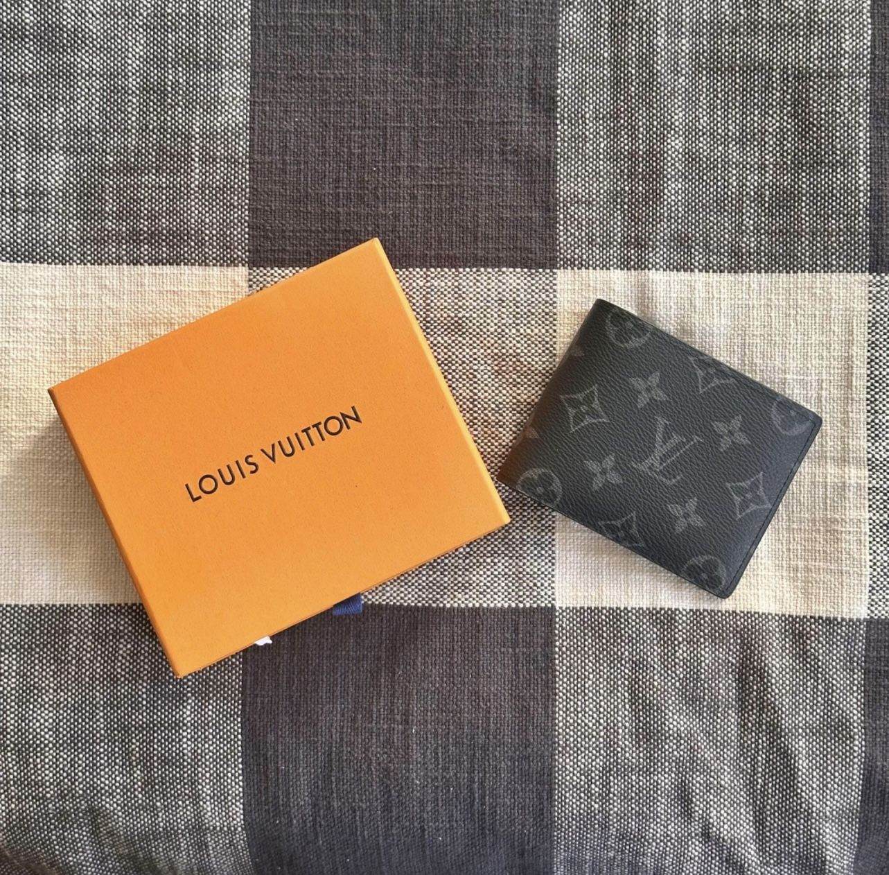 New Louis Vuitton Multiple Monogram Slender Canvas Black Men’s Wallet (NO BOX )