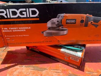 RIDGID 7” Angle Grinder - Tested Working