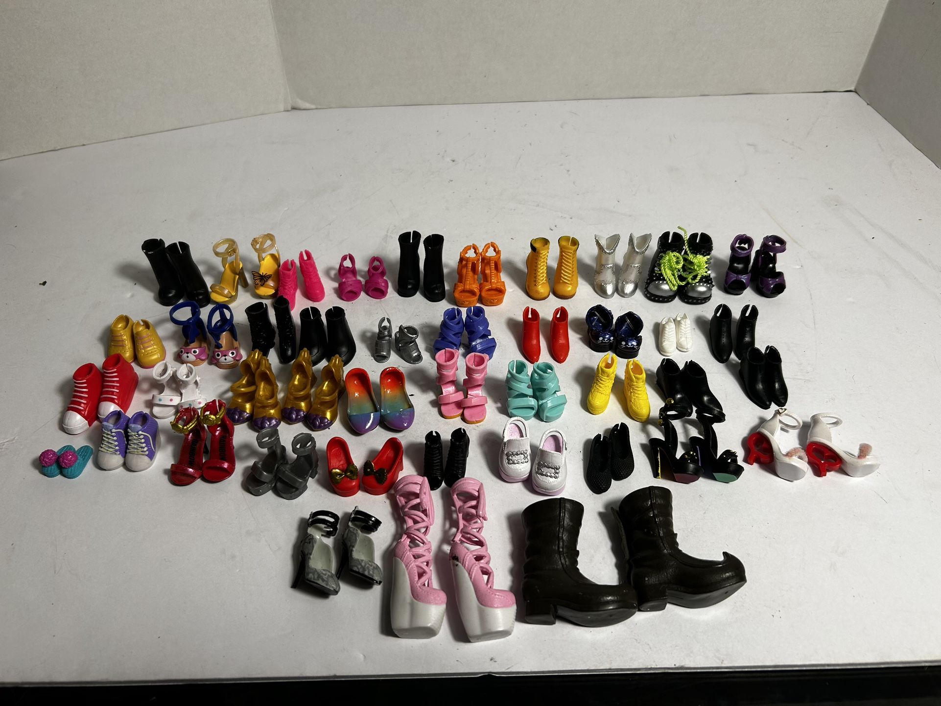 Barbie Bratz Monster High Doll Shoe Lot