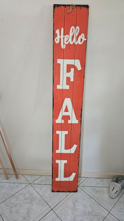 Dual Welcome/ Fall sign 5 ft