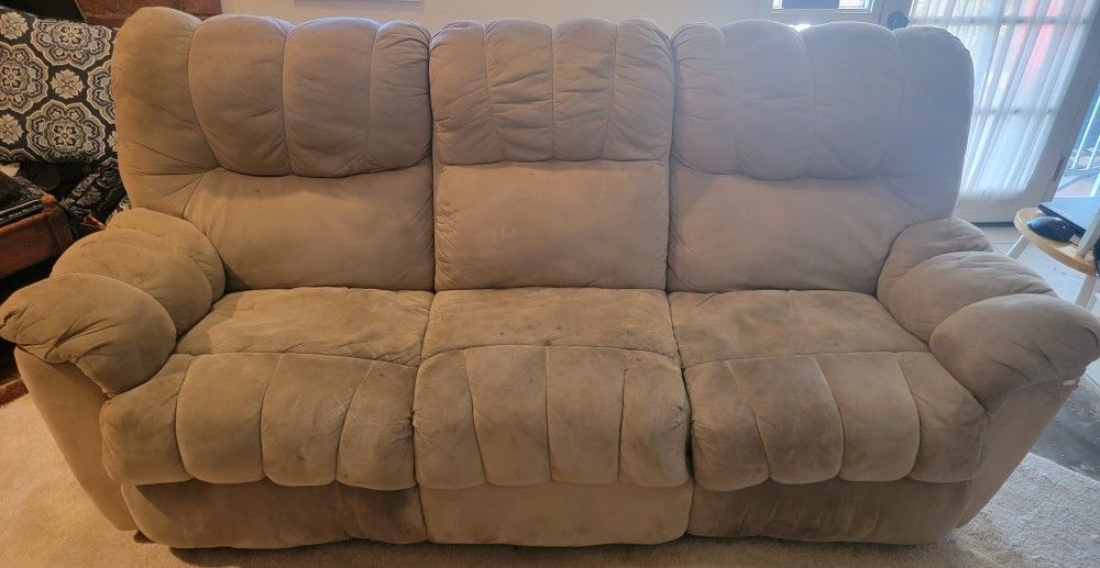 Double Reclining Sofa / couch With Center Console