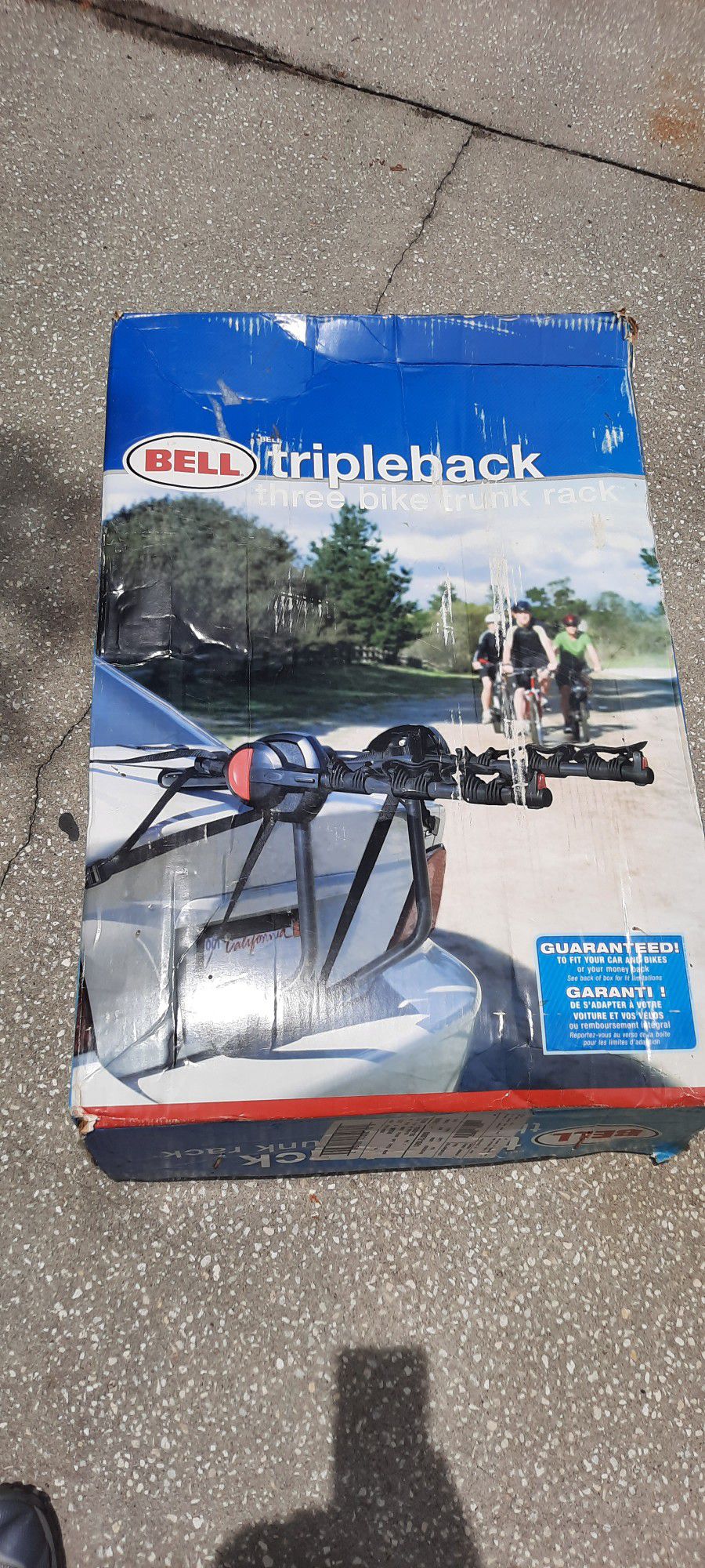 New Bell Three Bike Trunk Rack (opened box)