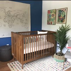 West Elm x pbk Mid-Century Convertible Crib