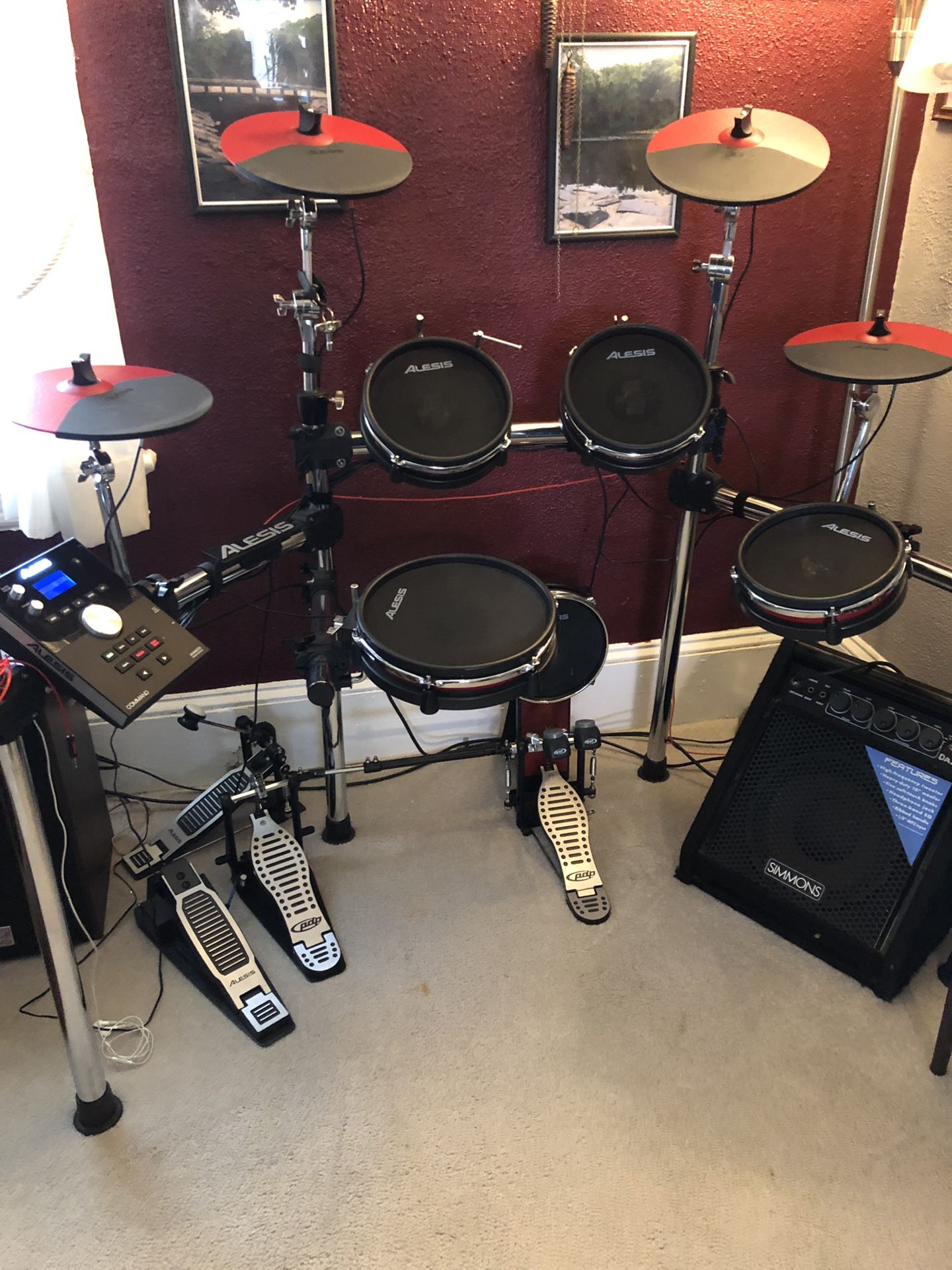 Elect Tronic drum set complete