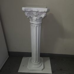 Greek Roman Style Pillar Statue 