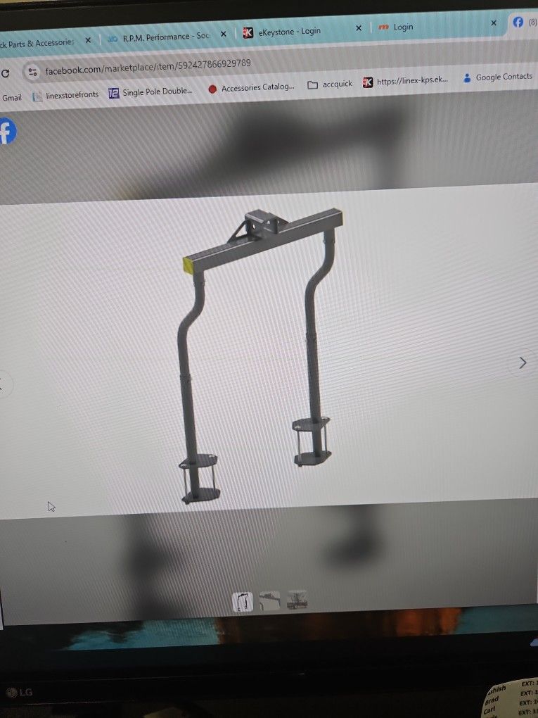 New. Swagman 80503. Straddler 2in Hitch Receiver Mount For Front Of Travel Trailer