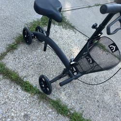Seated Knee Scooter With Brakes/adjustable Heights