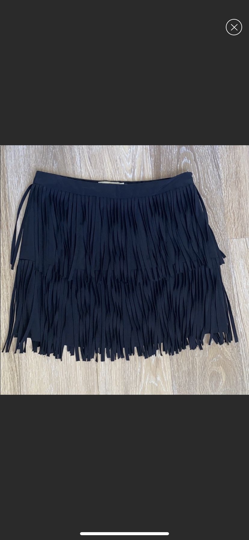 NEW🖤 black fringe skirt