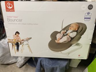 For Sale Brand New Stokke Steps Bouncer White/Deep Grey