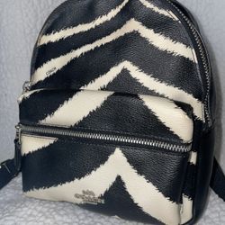 ZEBRA COACH MINI BOOKBAG