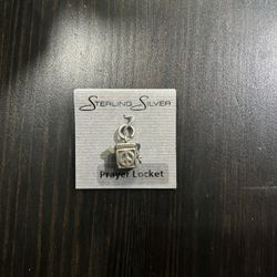 Sterling Silver Prayer Locket - Brand New 