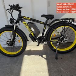 Brand new electric bikes and scooters for sale starts from $450 and up to $1300