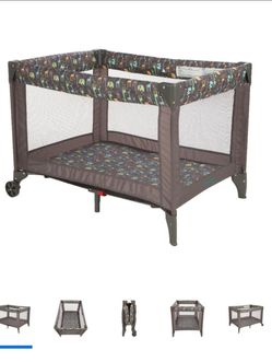 Cosco Funsport Compact Portable Playard, Lightweight, Easy Set up, Foldable Baby Playpen with Carry Bag