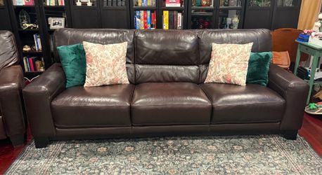 GENUINE LEATHER COUCH