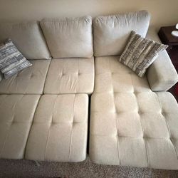 SOFA ($200)+ DINNING TABLE (4 Chairs, $150)