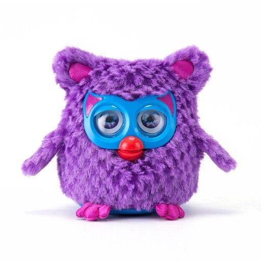 Fuzzy Wonderz Hatchimals Talking Interactive Owl Purple 