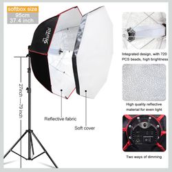 BRAND-NEW SOFT BOX Light 37” With Remote