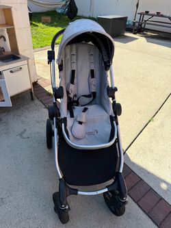 City select jogger double stroller- gray