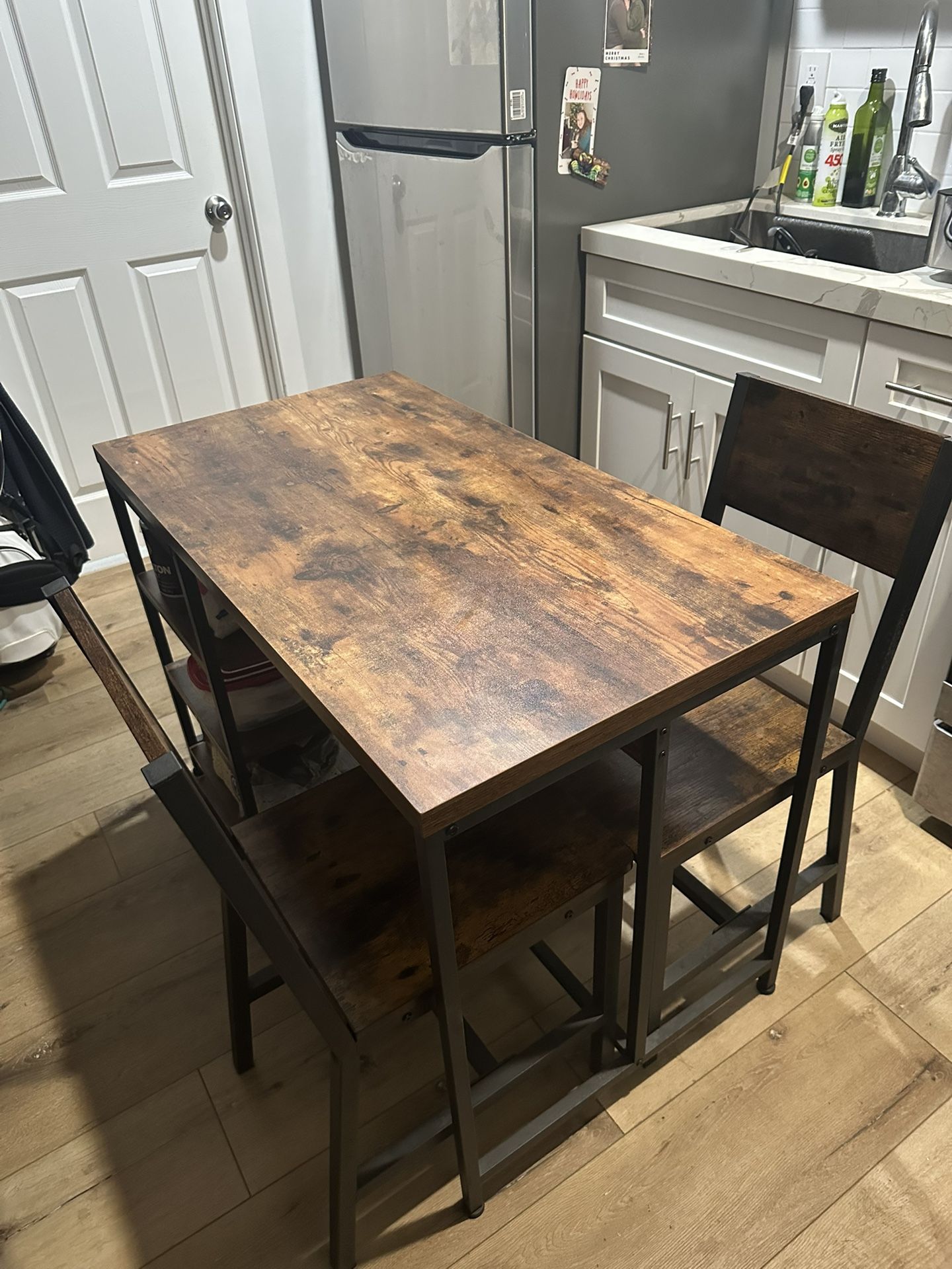Small 2-Chair Kitchen Island Set
