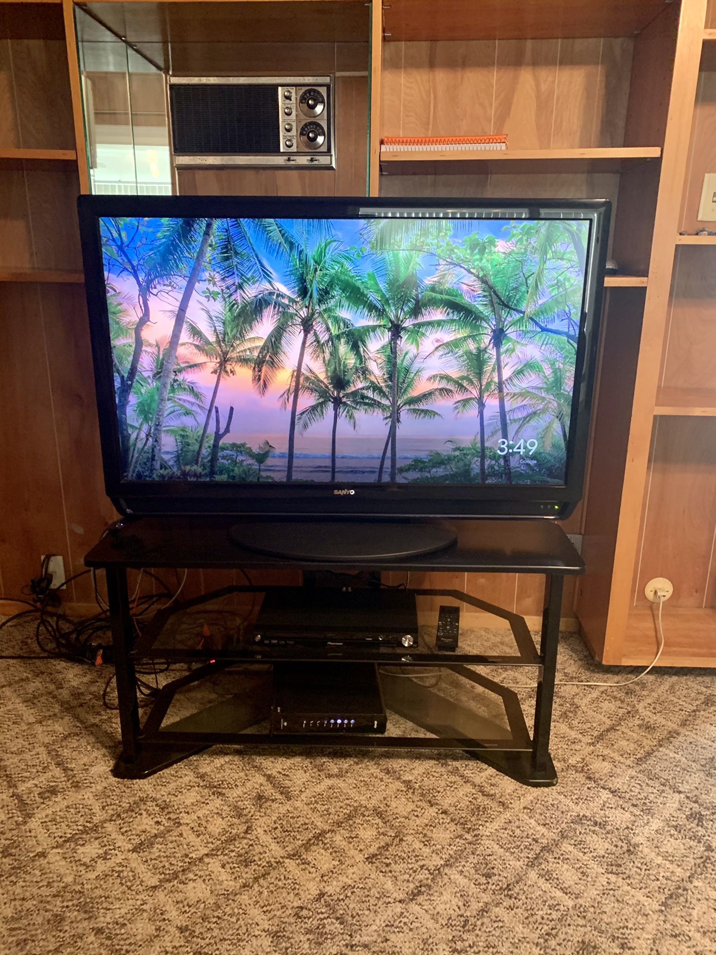 TV & TV Stand (remote included)-pick up only