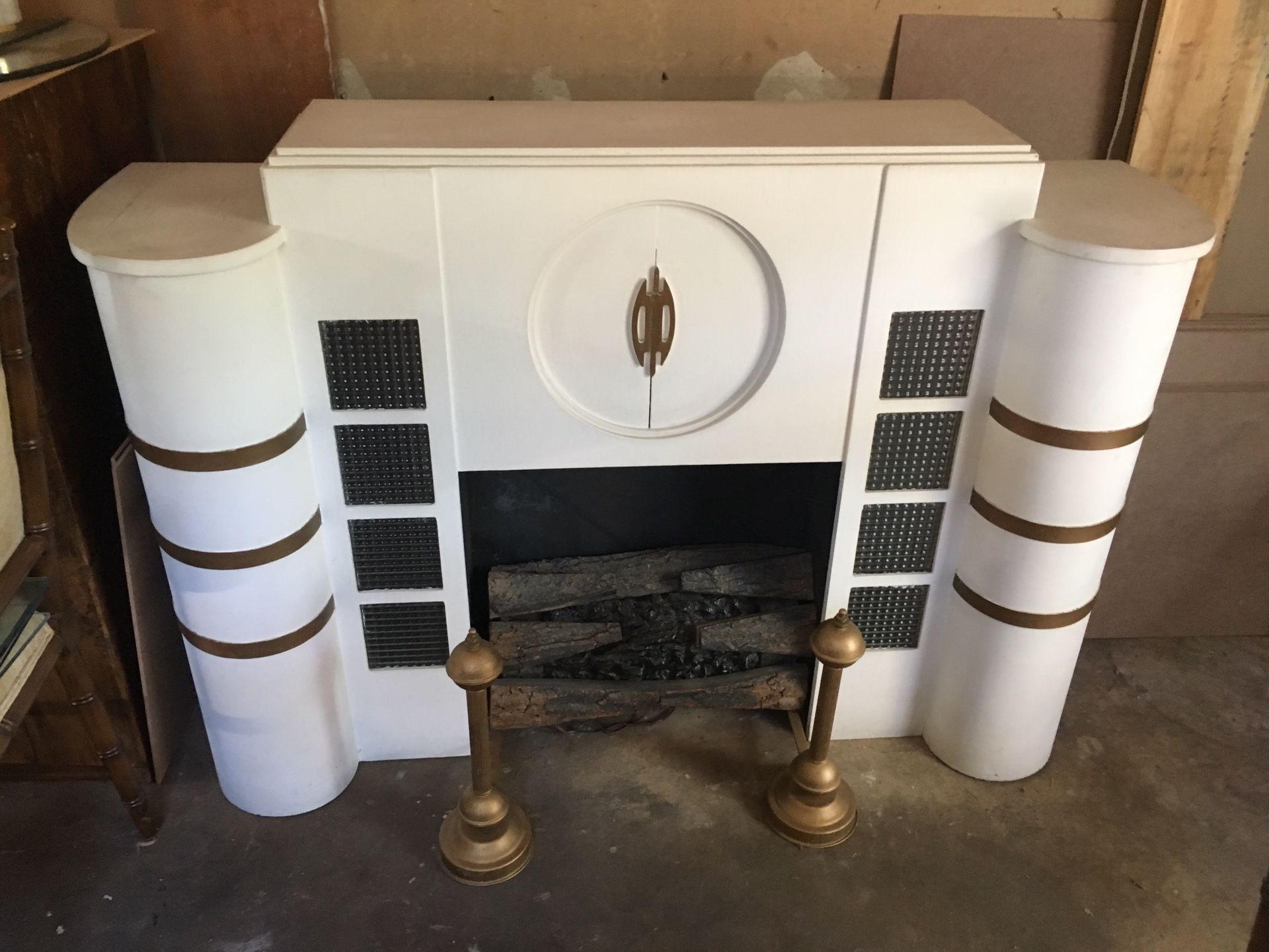 Streamline Art Deco faux fireplace