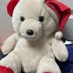 Large Stuffed Santa Bear