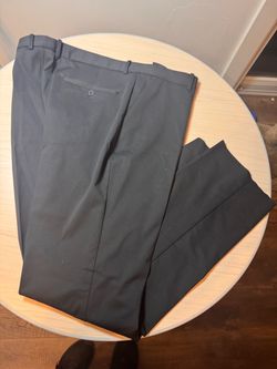 👔 Men's xSuit Performance Stretch Dress Pants - Dark Grey/Black (Size 40)