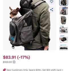 Brand new SHERPA Dog Back Pack! 