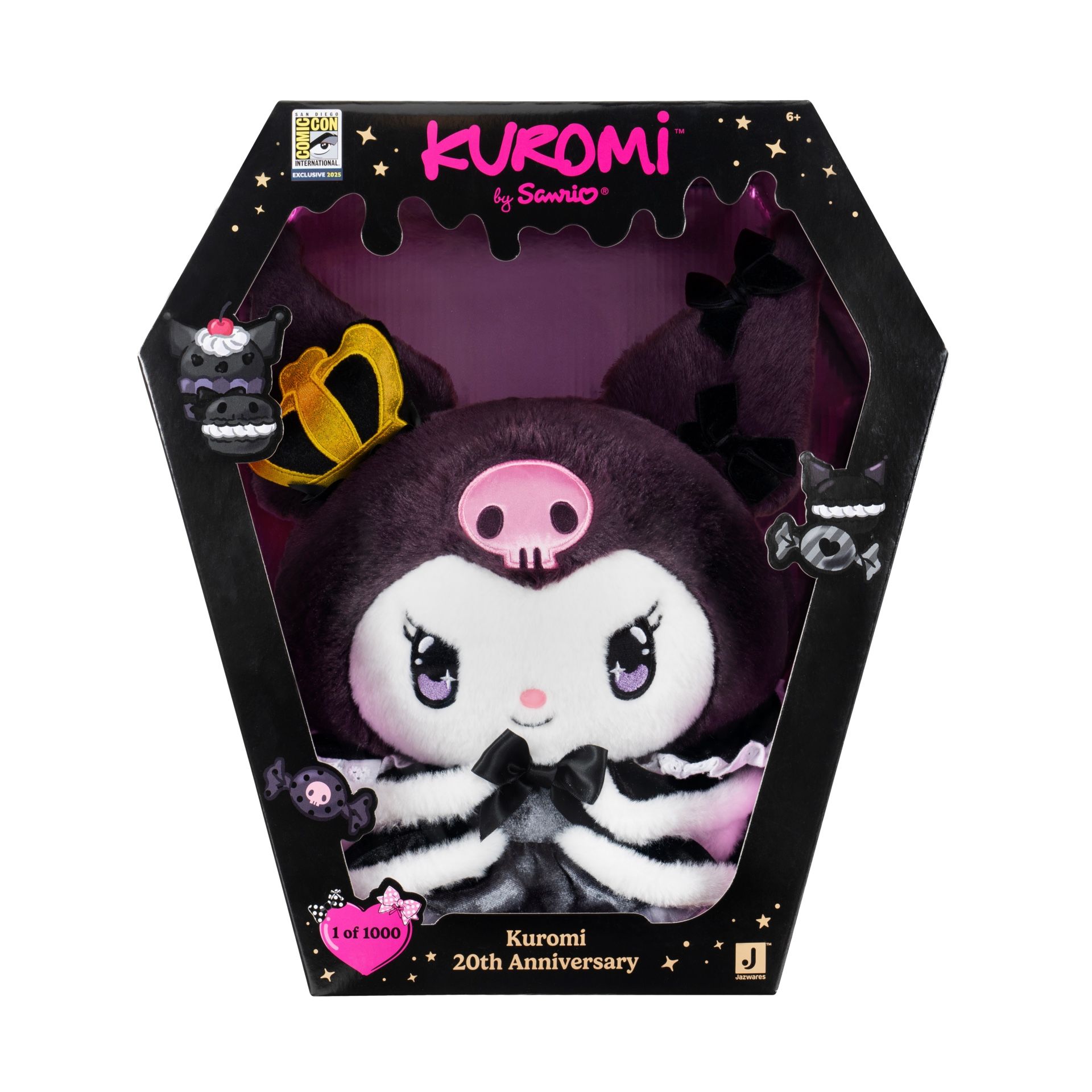 SDCC Kuromi’s 20th anniversaries 12″ plushes