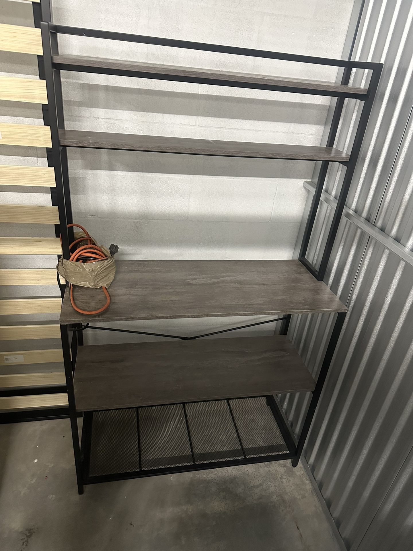 Shelves With Outlet and Plug