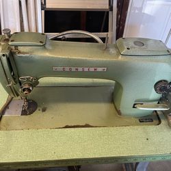 Consew 210 Sewing Machine And Table 