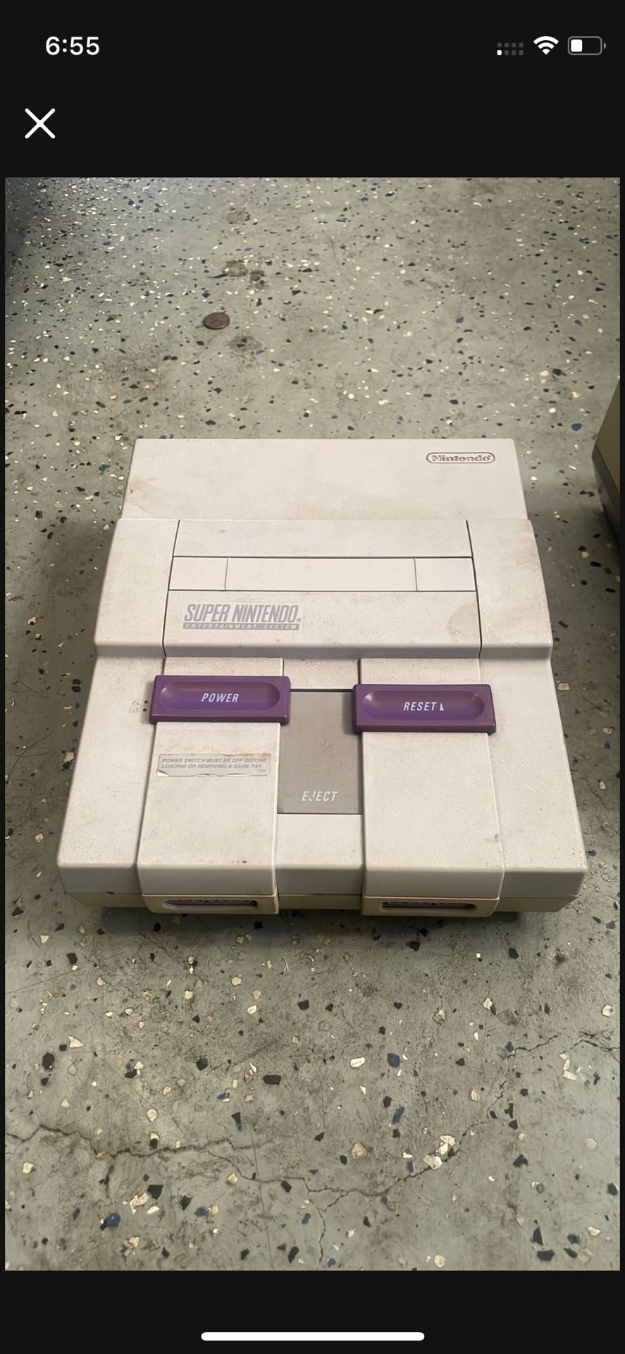 Super Nintendo Console