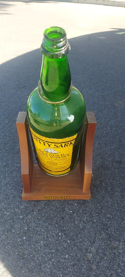 Vintage Bottle Whiskey Empty