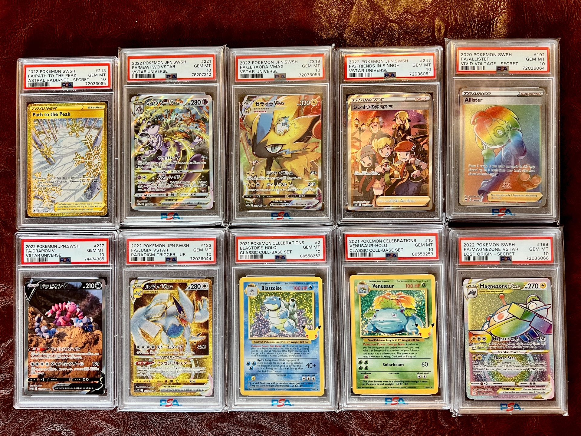 PSA 10 Pokémon Card Slabs - Mewtwo, Lugia, Blastoise & More! ($400 Lot Deal)