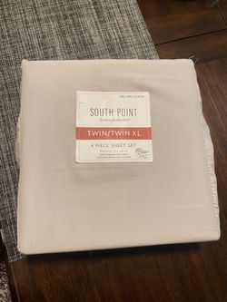 New light gray twin size flat sheet only