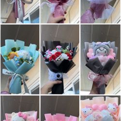 Everlasting Valentine Hello Kitty Crochet Flower 