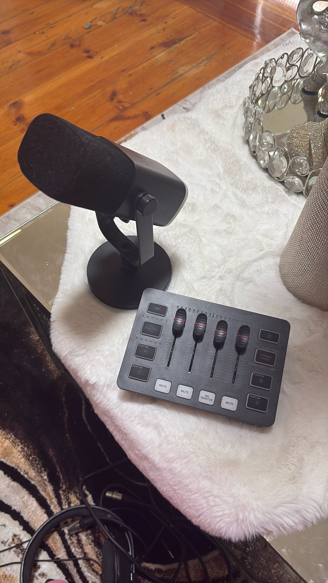 gaming mic, mixer and headset bundle