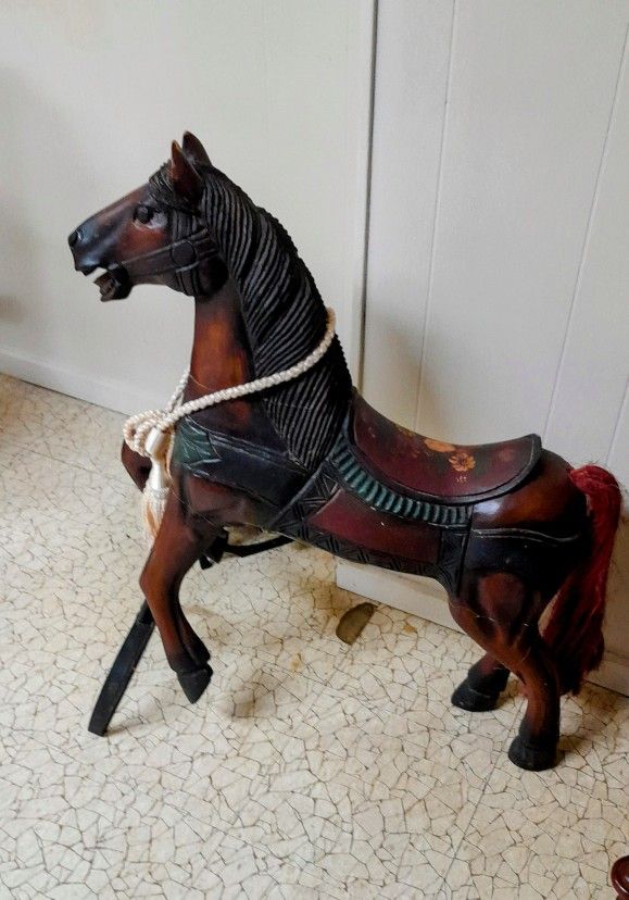 Wooden Carousel Horse