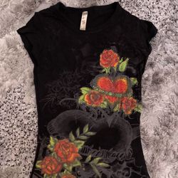 Women’s Bedazzled Short Sleeve Shirt