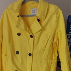 Old Navy Double Breasted Cotton Jacket Coat