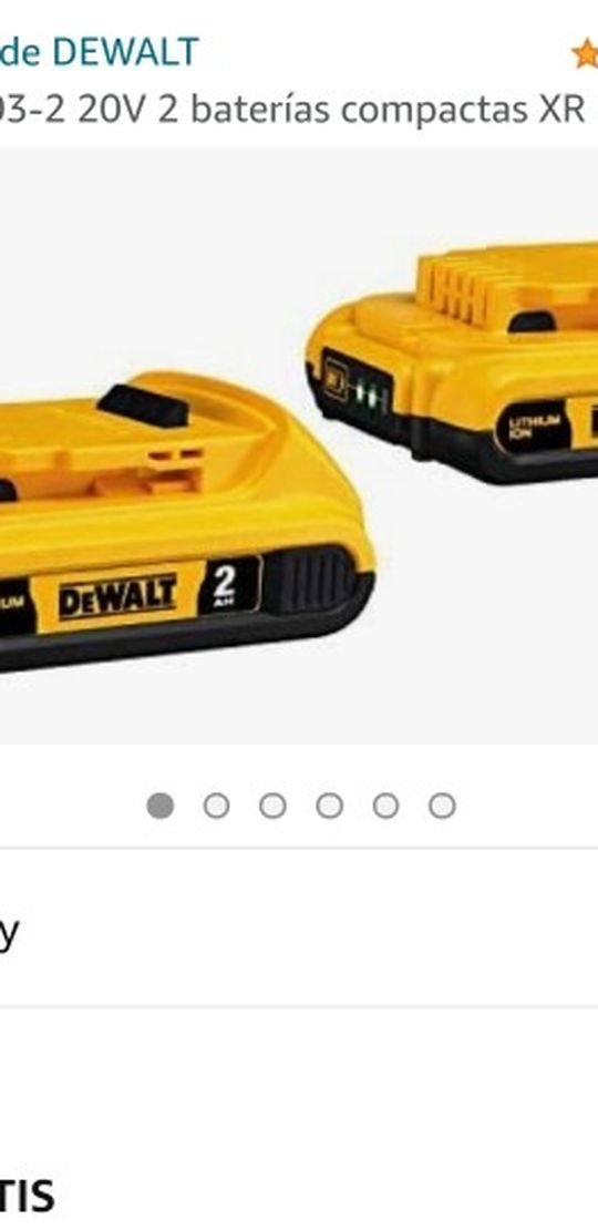 Dewalt 20v MAX 2 Ah
